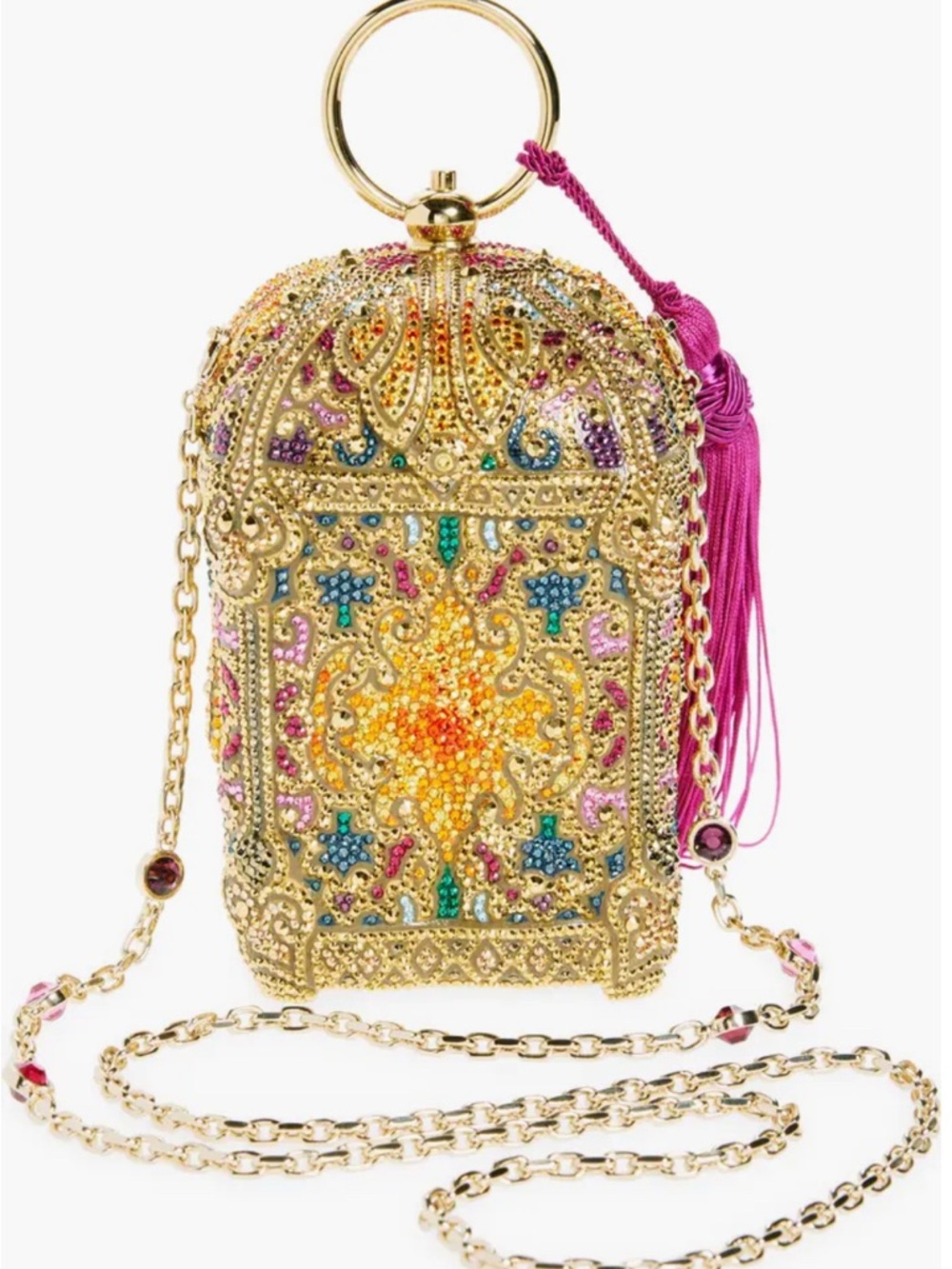 Judith Leiber Lantern Divine Crystal Embellished Clutch